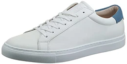 JACK&JONES Herren Jfwcorey Leather Noos Sneaker, White, 41 EU