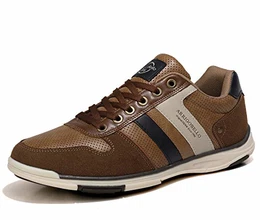 AX BOXING Freizeitschuhe Herren Sneaker Walkingschuhe Berufsschuhe Wanderschuhe Trainers Größe 41-46 (N Braun, Numeric_43)