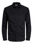 JACK & JONES JPRBLACARDIFF Shirt L/S NOOS Schwarz/Dunkelblau