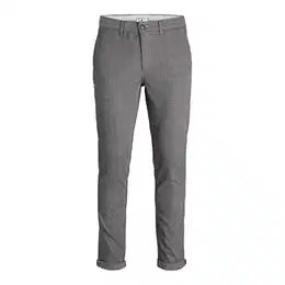 Herren Chino Hose JPSTMARCO JJFURY - Slim Fit Braun Grau Beige, Größe:33W / 30L, Farbvariante:Drizzle 12206198