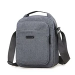 ANPTER Umhängetasche Herren Schultertasche Crossbody Herrentasche Handytasche Herrenhandtasche Kleine Umhängen Tasche Shulder Bag Messenger für Freizeit Urlaub Ausflug Grau