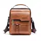 ANPTER Umhängetasche PU Leder Herren Schultertasche Herrentasche Shoulder Bag Seitentasche Crossbody Vintage Umhängetaschen Handytasche Messenger Bag Umhängen Tasche Man Bag (Braun Schultertaschen)