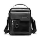 ANPTER Umhängetasche PU Leder Herren Schultertasche Herrentasche Shoulder Bag Seitentasche Crossbody Vintage Umhängetaschen Handytasche Messenger Bag Umhängen Tasche Man Bag (Schwarz Schultertaschen)