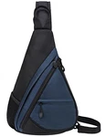 Lohol Dreieck Sling Bag Umhängetasche Crossbody-Schultertasche Navy Blau
