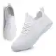 MGNLRTI Herren Sneaker Walkingschuhe Atmungsaktiv Straßenlaufschuhe Leicht Freizeit Sportschuhe für Hallen Outdoor Jogging Workout Fitness Tennisschuhe Mode (A Weiß, Numeric_40)