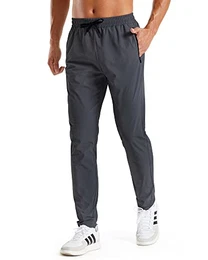 Activewear für Herren Sporthose Atmungsaktiv Jogginghose Laufen Wanderhose mit Reißverschlusstaschen