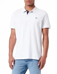 TOM TAILOR Poloshirt schwarz/wei