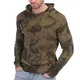Forthcan Herren Pullover Sweater Pulli Dicker Warm Strickpullover Hoodie Hoody Lässiger Langarm Kapuzenpullover für Männer Autumn Winter, Grün, Size M