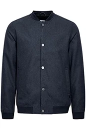!Solid Lio Herren Übergangsjacke Herrenjacke Jacke Collegelook gefüttert mit Stehkragen, Größe:M, Farbe:Insignia Blue Melange (1940101)