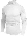 Timuspo Herren Rollkragen Langarmshirt Pullover Grau