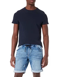 Herren Regular Fit Jogg Denim Bermuda Shorts 1029756, 10118 - Used Light Stone Blue Denim, M