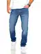 JACK & JONES Herren Jeans Mike ARIS Regular Fit Straight Leg Denim Herrenhose (32W / 32L, Dark Blue Denim)