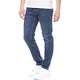 Smith & Solo Jeans Herren - Slim Fit Jeanshose, Hosen Stretch Modern Männer Straight Jungen Hose Cut Basic Washed (32W / 32L, Alex Blau)