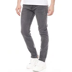 Smith & Solo Slim Fit Jeans Herren Straight Hose Basic Washed Grau