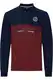 FQ1924 Reidar Herren Longsleeve Langarmshirt Shirt mit Polo-Kragen, Größe:M, Farbe:Cabernet (191724)