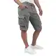Indicode Kjeld Herren Cargo Shorts mit 6 Taschen inkl. Stoffgürtel aus 100% Baumwolle   Kurze Hose Bermuda Sommer Herrenshorts Short Men Pants Cargohose kurz Sommerhose für Männer