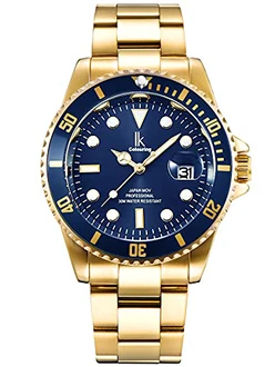 Alienwork Armbanduhr Herren Damen Kalender Datum