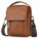BAIGIO Schultertasche Herren Umhängetasche Klein Leder Herrentasche Vintage Crossbody Messenger Bag für Arbeit Reise Alltagsleben