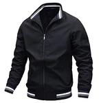 AIEOE Herren Winter Bomberjacke College Jacke Dunkelblau/Blau