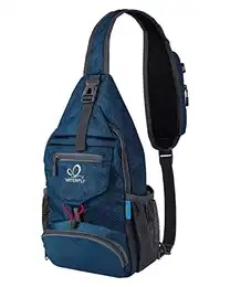 Brusttasche Sling Bag Klein: Faltbarer Herr Crossbody Bodybag Crossbag Slingbag Crossover Single Chest Rucksack Schultertasche Schulterrucksack Cross Body Herren Damen Reisen Wandern