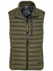 camel active Steppweste ohne Kapuze oliv