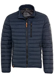 Herren Jacke Leichte Steppjacke Ohne Kapuze, Dunkelblau (Navy), 32