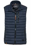 camel active Herren leichte Steppweste ohne Kapuze aus recyceltem Polyester Dunkelblau