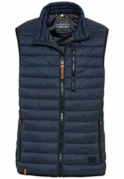 Herren leichte Steppweste ohne Kapuze aus recyceltem Polyester Dunkelblau menswear-50