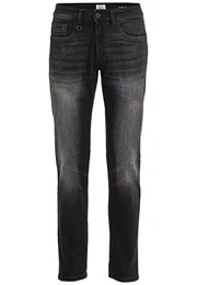 Herren Slim Fit Madison Stretch Jeanshose Hose, Schwarz (Asphalt - 88), 30W / 32L