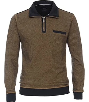 CASAMODA Sweat Troyer Langarm mit Reißverschluss Ocker CASAMODA Sweat Troyer Langarm mit Reißverschluss Ocker