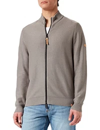 Herren Cardigan aus Baumwolle Grau menswear-3XL