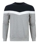 TUONROAD Sweatshirts Crewneck Hoodie Pullover Grau