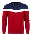 TUONROAD Sweatshirts Crewneck Hoodie Pullover Rot