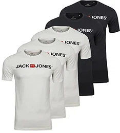 NOS Corp Logo 5PK White Black (Detail: Slim Fit) Small