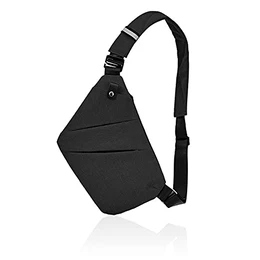 Multi-Pocket Brusttasche Herren, Anti-Diebstahl umhängetaschen Herren, Sling Crossbody Schultertasche Herren klein für Freien Reisen Wandern Joggen