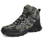 AFFINEST Herren Winterschuhe Warme Gefütterte Winterstiefel Wasserdicht Schneestiefel Rutschfeste Wanderschuhe Camo