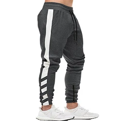 FEDTOSING Herren Jogginghose Fitness Sporthose Slime Fit Hose Joggers Freizeithose Laufen Trainningshose Dunkelgrau