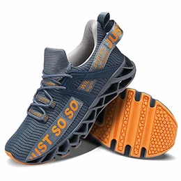 Herren Laufschuhe Sportschuhe Sneaker Atmungsaktiv rutschfest Mode Bequem Turnschuhe,Dunkel Grau,EU43