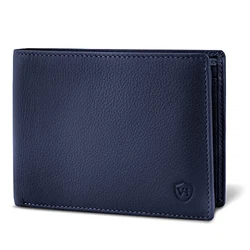 VON HEESEN® Geldbörse Herren mit RFID Schutz Blau