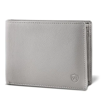 VON HEESEN® Geldbörse Herren mit RFID Schutz Grau