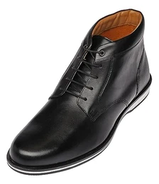 Elegante Herren Leder Desert Boots in schwarz I Stiefel für Männer I Männer Stieffeleten I Chelsea Lederstiefel I Men boots leather I (numeric_42)