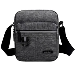 Herren Schultertaschen klein Crossbody Bag Handtasche Umhängen Messenger Bag Handytasche Messenger Bag für Arbeit Reise Alltagsleben (Grau)