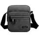 Hjkiopc Herren Schultertaschen klein Crossbody Bag Handtasche Umhängen Messenger Bag Handytasche Messenger Bag für Arbeit Reise Alltagsleben (Grau)