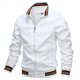 Herren Leicht Winterjacke Herbstjacke Fliegerjacke Stehkragen Bomberjacke Baumwolljacke Männer Blouson Windbreaker - M