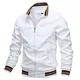 AIEOE Herren Leicht Winterjacke Herbstjacke Fliegerjacke Stehkragen Bomberjacke Baumwolljacke Männer Blouson Windbreaker - M