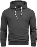 A. Salvarini Herren Sweatjacke Kapuzenpullover Kapuze Hoodie Sweater Pulli AS193 Anthrazit (AS-193)