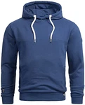 A. Salvarini Herren Sweatjacke Kapuzenpullover Kapuze Hoodie Sweater Pulli AS193 Petrolblau (AS-193)
