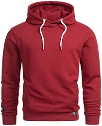 Herren Sweatjacke Kapuzenpullover Kapuze Hoodie Sweater Pulli AS193 [AS-193-Bordeaux-Gr.M]