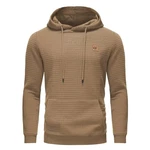 YuKaiChen Pullover Herren Arbeitspullover Waffel-Stoff Fleece Hooded Sweat Sweatshirt Khaki