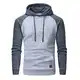 YuKaiChen Pullover Herren Arbeitspullover Waffel-Stoff Fleece Hooded Sweat Sweatshirt Hellgrau/Grau M